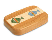 3" Flat Wide Cherry - Fish Inlay