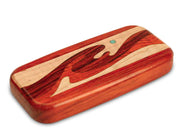 4" Flat Wide Padauk - Wave Marquetry