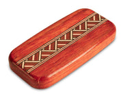 4" Flat Wide Padauk - Zig Zag Inlay
