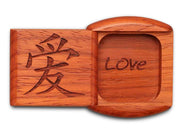 2" Flat Wide Padauk - Love