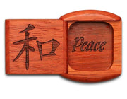 2" Flat Wide Padauk - Peace