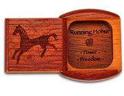 2" Flat Wide Padauk - Running Horse Power Free