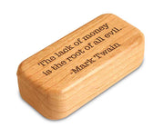 3" Med Narrow Cherry - Quote -Mark Twain Poor