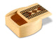 Opened View of a 2" Med Wide Aspen with inlay pattern of White Vintage Bowtie Inlay