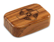 3" Med Wide Teak - Celtic Cross Circle