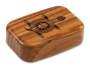 3" Med Wide Teak - Primitive Turtle