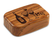 3" Med Wide Teak - Wine & Kisses