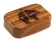 3" Med Wide Teak - Heartline Bear, Fancy