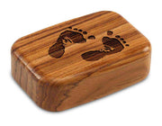 3" Med Wide Teak - Footprints