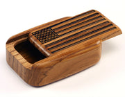 3" Med Wide Teak - American Flag