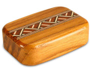 3" Med Wide Teak - Zig Zag Inlay