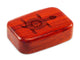 Top View of a 3" Med Wide Padauk with laser engraved image of Primitive Turtle