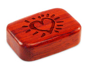 3" Med Wide Padauk - Heart Glow