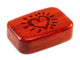 Top View of a 3" Med Wide Padauk with laser engraved image of Heart Glow