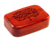 3" Med Wide Padauk - Heart Tree