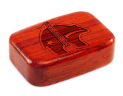 3" Med Wide Padauk - Heartline Bear, Fancy