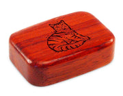 3" Med Wide Padauk - Sketched Cat