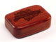 Top View of a 3" Med Wide Padauk with laser engraved image of Pattern Horse