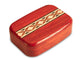 Top View of a 3" Med Wide Padauk with inlay pattern of Oval Diamond Inlay of a 3" Med Wide Padauk - Oval Diamond Inlay