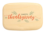 3" Med Wide Aspen - Happy Thanksgiving