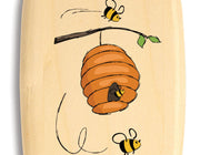 3" Med Wide Aspen - Cartoon Bees and Hive