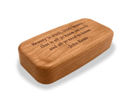 4" Med Wide Cherry - Quote -John Keats