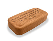 4" Med Wide Cherry - Quote -Thomas Carlyle