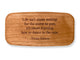 Top VIew of a 4" Med Wide Cherry with laser engraved image of Quote -Vivian Greene