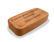 4" Med Wide Cherry - Quote -Churchill Keep Going