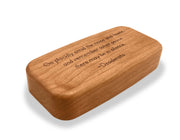 4" Med Wide Cherry - Quote -Desiderata