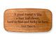 Top VIew of a 4" Med Wide Cherry with laser engraved image of Quote -Irish Proverb