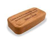 4" Med Wide Cherry - Quote -Robert Frost