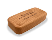 4" Med Wide Cherry - Quote -Theodore Roosevelt