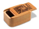 Opened View of a 3" Tall Wide Cherry with laser engraved image of The Scream