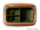 Teak Organizer Box with laser engraved image of Gorilla Pills