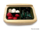 Closed View of a Organizer Box with color printed image of Chill Pills Floral