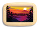 Open View of a Organizer Box with color printed image of Sunset scene