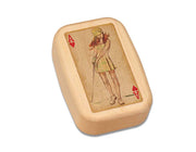 Treasure Box - Lady Golfer, w/ 6 Golf Tees