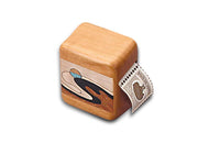 Cherry Stamp Box - Wave Inlay