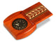 Open View of a Large Padauk Compass Box - Sprockets Inlay