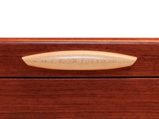 Handle View of a Cascade II Jewelry Box –2 Drawer Sapphire
