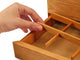 Second Divider View of a Cherry Blossom Jewelry Box –2 Drawer