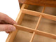 Divider View of a Gingko Leaves Jewelry Box –3 Drawer