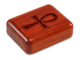 Top View of a 2" Flat Narrow Padauk with laser engraved image of Ankh