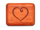 Opened View of a 2" Flat Narrow Padauk with laser engraved image of You're My Inspiration