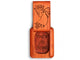 Opened View of a 2" Flat Narrow Padauk with laser engraved image of You're An Angel