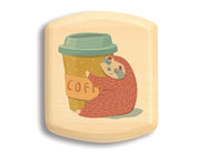 2" Flat Wide Aspen - Sloth with Coffee