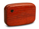 Opened View of a 3" Flat Wide Padauk with inlay pattern of Blue and Tan Helix Inlay of a 3" Flat Wide Padauk - Blue and Tan Helix Inlay