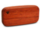 Back View of a 4" Flat Wide Padauk with marquetry pattern of Wave Marquetry  of a 4" Flat Wide Padauk - Wave Marquetry 
