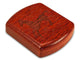 Opened View of a 2" Flat Wide Padauk with laser engraved image of Running Horse Power Free